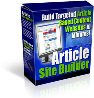 Product picture Article site Builder with Master Resale Rights