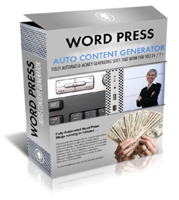 Product picture Word Press Auto Content Generator With Master Resale Rights